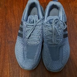 Grey with black stripes ADIDAS SNEAKERS ***Slightly Used***